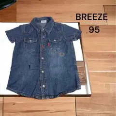 BREEZE ブリーズ デニム半袖シャツ95