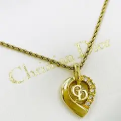 ✨極美品✨クリスチャン ディオール CD ロゴ ラインストーン ネックレス