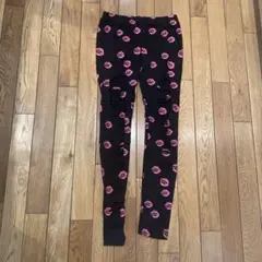 SHOOP リッププリント スパッツ 黒