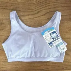 新品 ガールズ　女の子　カップ付き ハーフトップ ブラ　150 薄紫