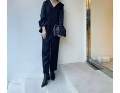 louren tapered slub pants　佐藤涼実