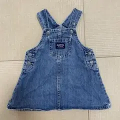OshKosh ビンテージ　デニムジャンパースカート　12m