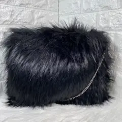 ✨極美品✨ DIESEL ファー ボア チェーン ショルダーバッグ