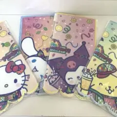 【新品】4枚セット！！ サンリオキャラクター！！ハローキティ他可愛いタオル ！！