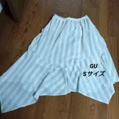 GU アシンメトリースカート Sサイズ ストライプ