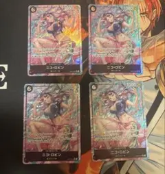 ワンピースカード ニコ・ロビン SR パラレル OP12-087 4枚セット