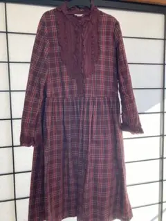 ピンクハウス ♡オリジナルタータンチェックミディワンピース