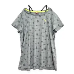 PUMA プーマ トレーニングシャツ　ドット　肩ヒモ　XL