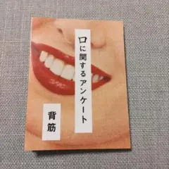 口に関するアンケート