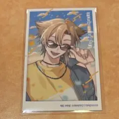 伏見ガク 三ミ一体 チェキ風カード にじさんじ レア メッセージ入り