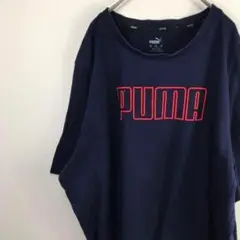 USA古着 PUMA プーマ Tシャツ ネイビー