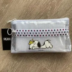 【新品 未使用】匿名配送❣️スヌーピー ポーチ ペンケース ビニールポーチ★