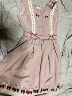 lizlisa ストロベリー刺繍ジャンスカ