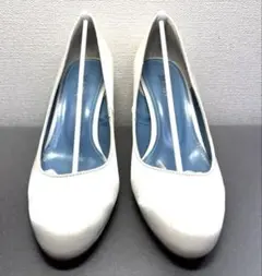 BENIR ホワイト ハイヒール パンプス