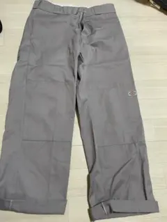 グレー ルーズフィット ワークパンツ