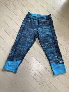 adidas ストレッチカプリレギンス 青/紺