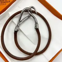 エルメス HERMES 2連 ジャンボ ブレスレット レザー