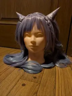 原神 刻晴 ウィッグ コスプレ 素人カット済み