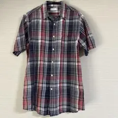 UNIQLO コットン リネン 半袖シャツ XL