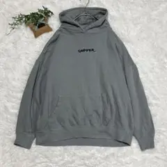 cepo【M】パーカー キャスパー バックプリント ゆったり カジュアル 古着