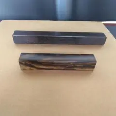 m221120　中国　唐木製　漢詩刻書鎮文鎮一對　在銘　箱付　N　5648 m221120様専用 中国 唐木製 漢詩刻書鎮文鎮一對 在銘 箱付 N