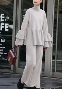美品✨定価12,900 エルフランク　ELFRANK セットアップ　パンツ
