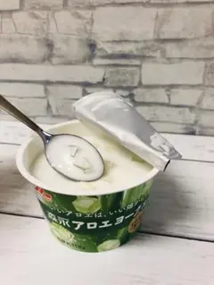 食品サンプル　アロエヨーグルト