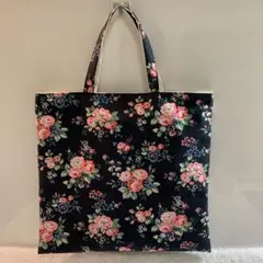 ハンドメイド　フラットバッグ　Cath Kidston キャンバス生地使用
