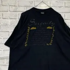 USA製90sヴィンテージTシャツ！シングルステッチ　ブラック半袖古着XL729
