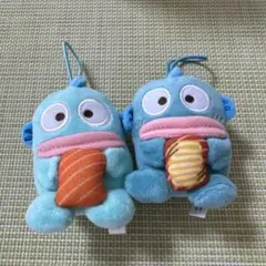 スシローはぴだんぶいコラボ　ハンギョドン　前半後半ぬいぐるみセット