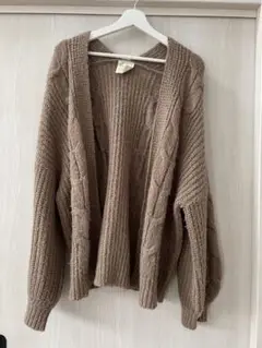 シャンブル　ニット　カーディガン