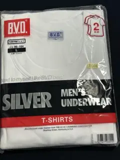 71378 B.V.D. ホワイト　丸首半袖Tシャツ Lサイズ　2枚組