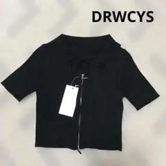 DRWCYS ジップリブニットトップス