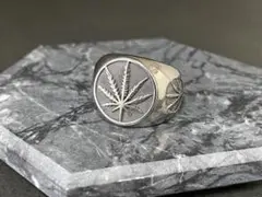 大麻 ガンジャモチーフ リング 指輪 20号