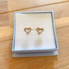 ハート♡ダイヤモンドピアス K18