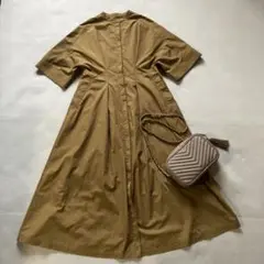 アーバンリサーチ✴︎ロングシャツワンピース✴︎キャメル F KBF
