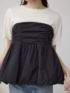 AZUL BY MOUSSY ペプラムバルーントップス