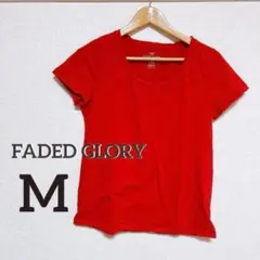 FADED GLORY Mサイズ ヴィンテージ アメリカ古着 赤 Tシャツ