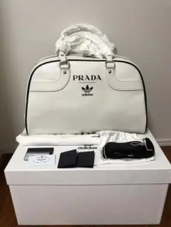 新品 adidas prada コラボ 700個限定 ボーリングバッグ