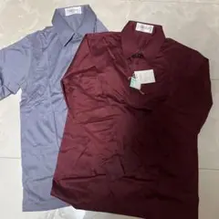 FIRENZIA ブルー　レッド2色セット　シャツ　長袖