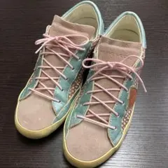フィリップモデル スニーカー ラメ スエード パイル