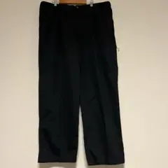 極太 haggar アメカジ 古着 黒 タック チノパン ワイド バギー W40