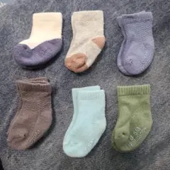 FRUIT OF THE LOOM ベビー靴下 6足セット 0～6M