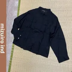 mizuiroind レディース ダブルポケット コットンシャツ 長袖 薄手