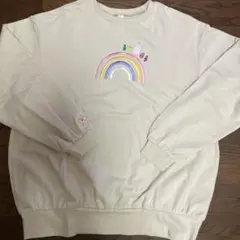 バーバーパパ　刺繍トレーナー