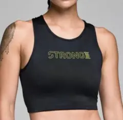 STRONG iD Crop Racerback Tank