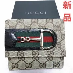 値下げ交渉❌ グッチ 財布 シェリーライン ホースビット GG柄 レザー
