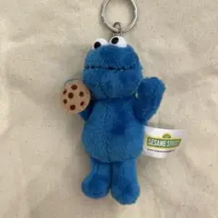 クッキーモンスター ぬいぐるみキーホルダー