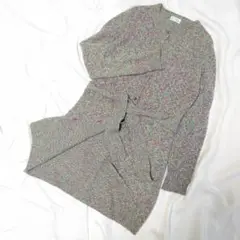 最高級バランタインBALLANTYNEカシミヤ100%カラフルロングカーディガン