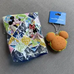 新品未使用　ディズニー　バッグチャーム　ハンバーガー